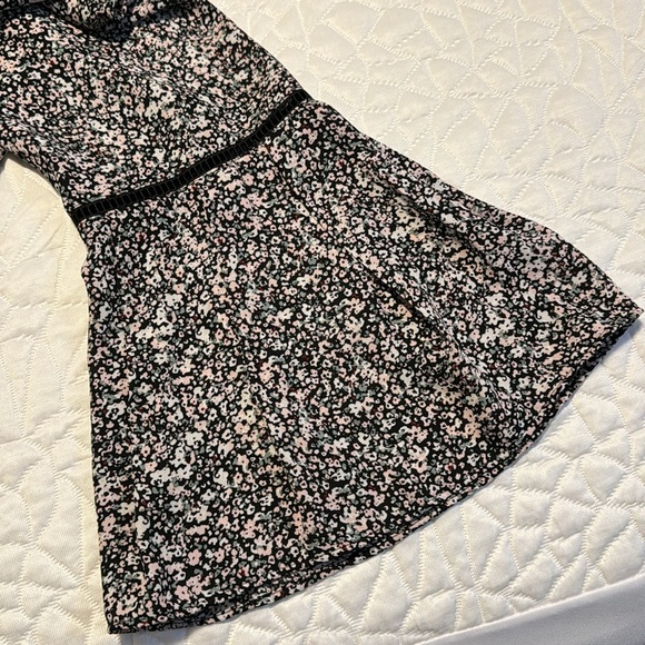 Loft Outlet Size Large Spring Print Bell Sleeve Long Shirt - Picture 5 of 6